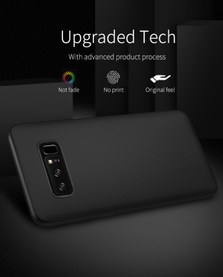Силиконови гърбове Силиконови гърбове за Samsung Силиконов гръб ТПУ МАТ ултра тънък за Samsung Galaxy Note 8 N950F черен